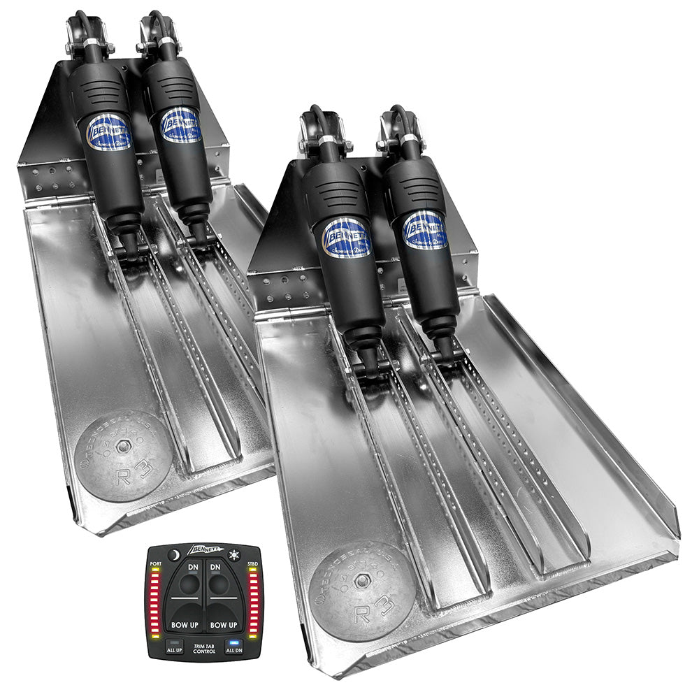 Bennett Marine BOLT 14x20 Dual Electric Trim Tab System w/One Box Indication Unit [BOLT1420HD-OBI] - BuoyMart.com  Trim Tabs Bennett Marine