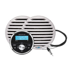 Aquatic AV GP1 Gauge Stereo  Economy 6.5" Speakers - White (Pair) [GP100W] Aquatic AV