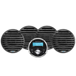 Aquatic AV Economy Gauge Stereo/Speakers Kit - Black [EG100] Aquatic AV