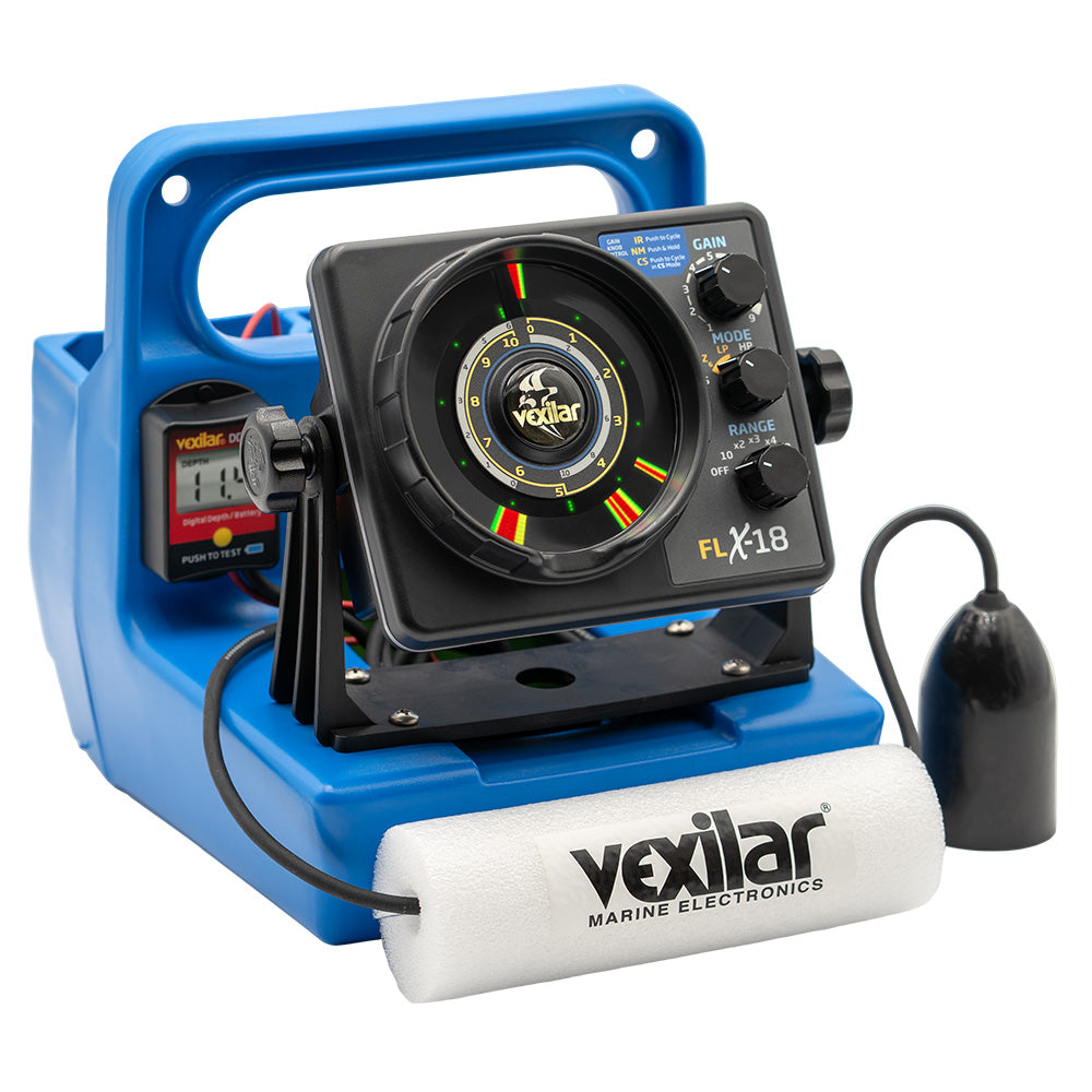 Vexilar FLX-18 Genz Pack w/12 Degree Ice-Ducer  DD-100 [GPX1812] - BuoyMart.com  Ice Flashers Vexilar
