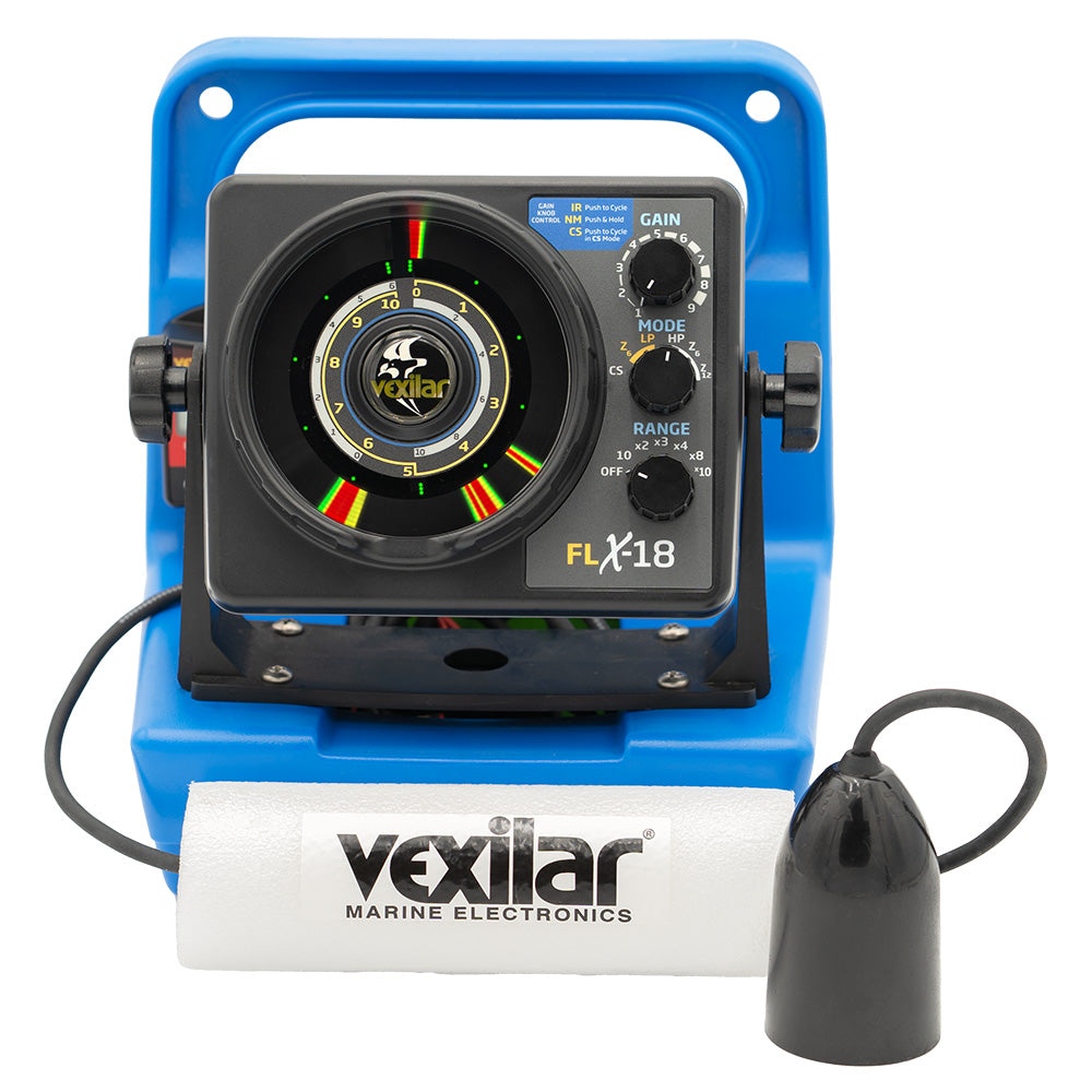 Vexilar FLX-18 Genz Pack w/12 Degree Ice-Ducer  DD-100 [GPX1812] - BuoyMart.com  Ice Flashers Vexilar