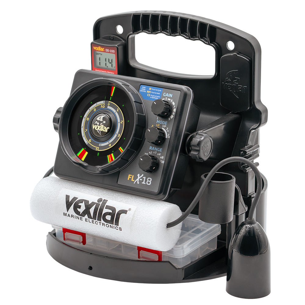 Vexilar FLX-18 Pro Pack II Fishing System w/12 Degree Ice-Ducer  DD-100 [PPX1812] - BuoyMart.com  Ice Flashers Vexilar