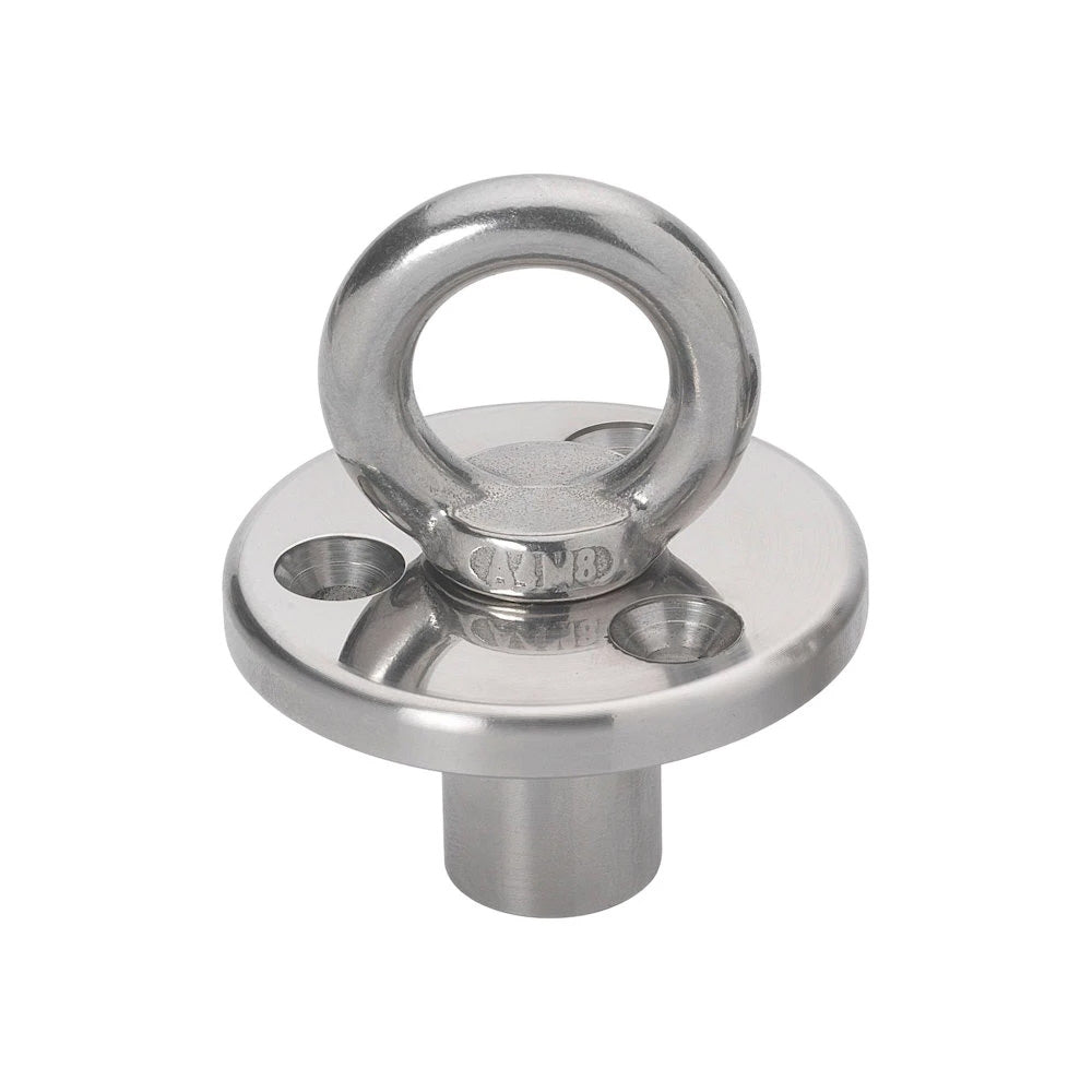 Barton Deck Plate w/Fixing  Eye w/Blanking Plug - M8 Eye [60360] - BuoyMart.com  Hardware Barton Marine