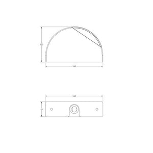Lumitec Surface Mount Aluminum Navigation Light Starboard - Green [101835] - BuoyMart.com  Navigation Lights Lumitec