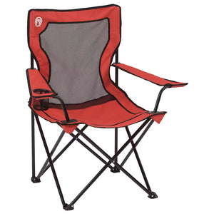 Coleman Broadband Mesh Quad Chair - Red [2000020258] - BuoyMart.com  Camping Coleman