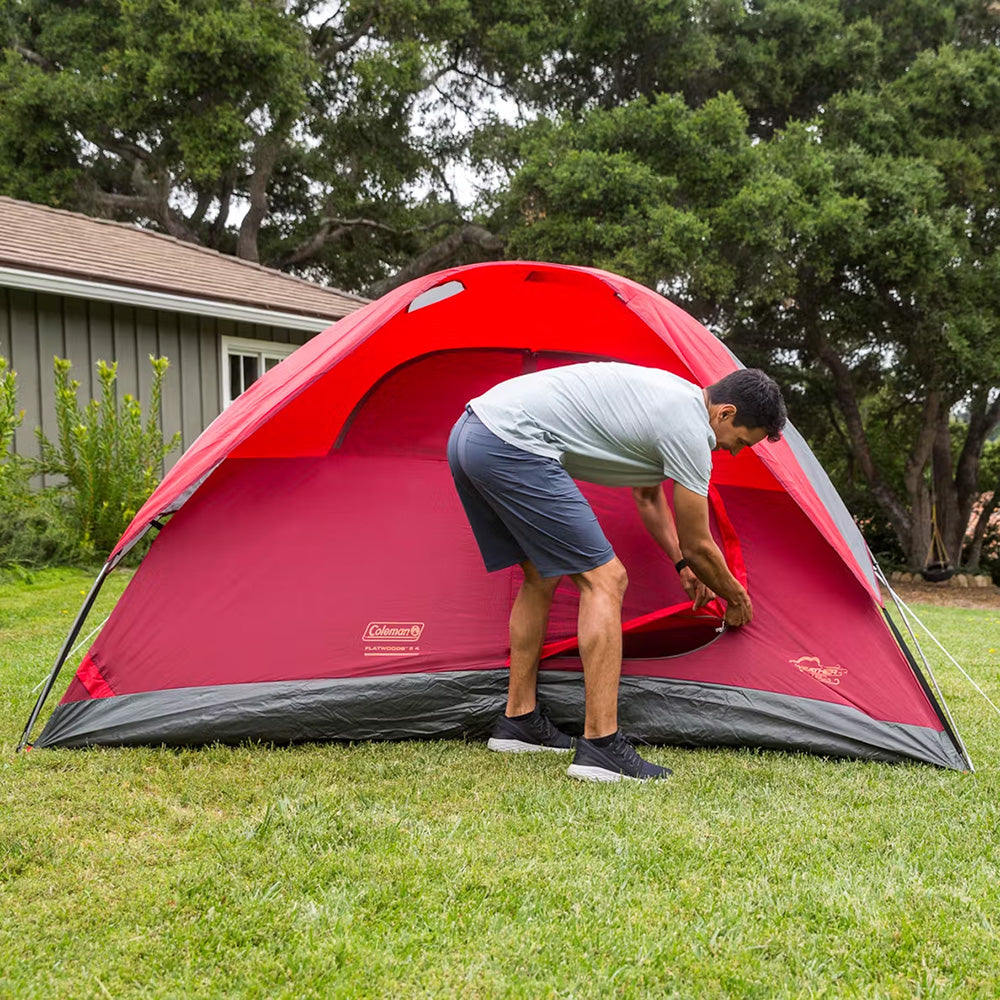 Coleman 6-Person Flatwoods II Lightweight Dome Camping Tent - Red [2207385] - BuoyMart.com  Tents Coleman