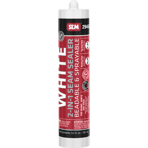 SEM 2-IN-1 Seam Sealer - 9.5oz Tube - White [29462] SEM