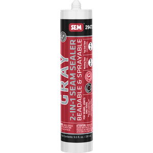 SEM 2-IN-1 Seam Sealer - 9.5oz Tube - Grey [29472] SEM