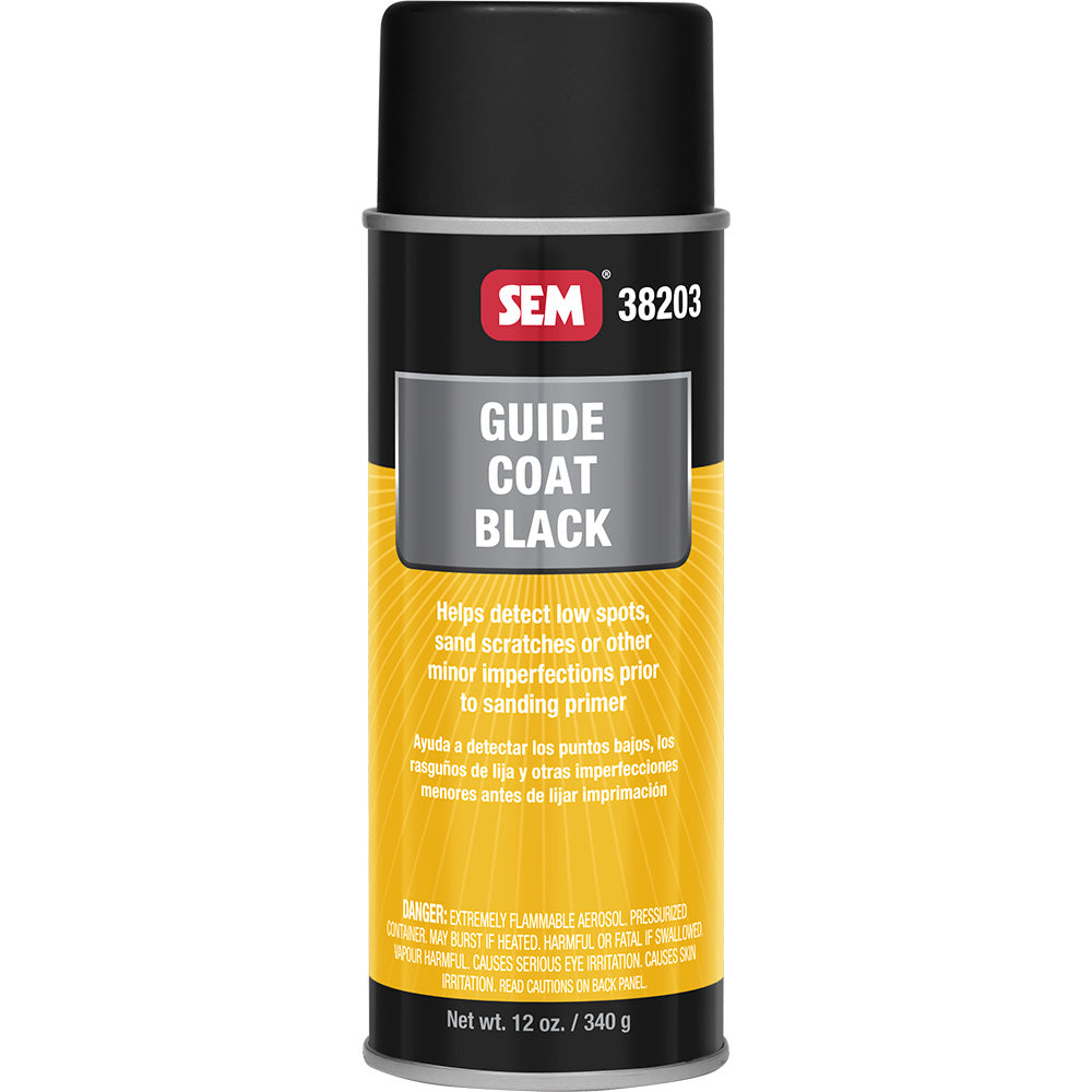 SEM Guide Coat - 16oz Aerosol Can - Black [38203] SEM