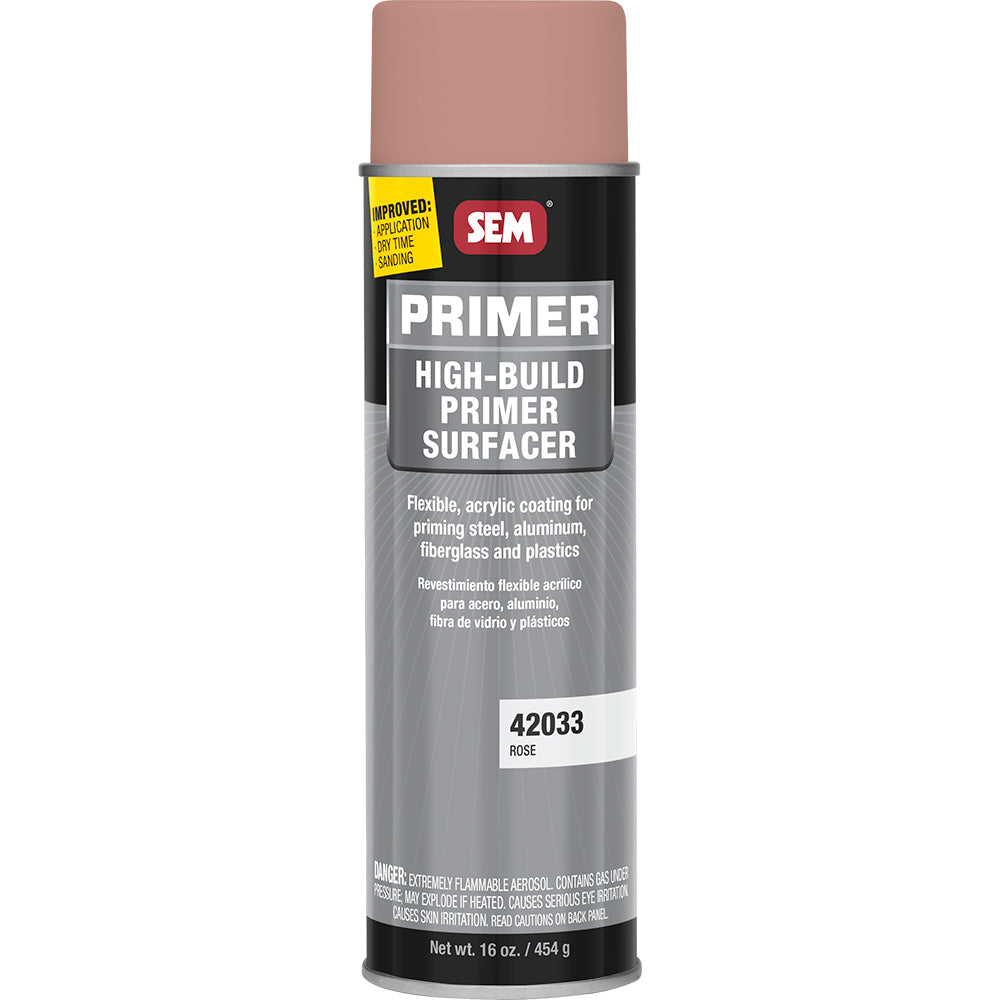 SEM High-Build Primer Surfacer - 20oz Aerosol Can - Rose [42033] SEM