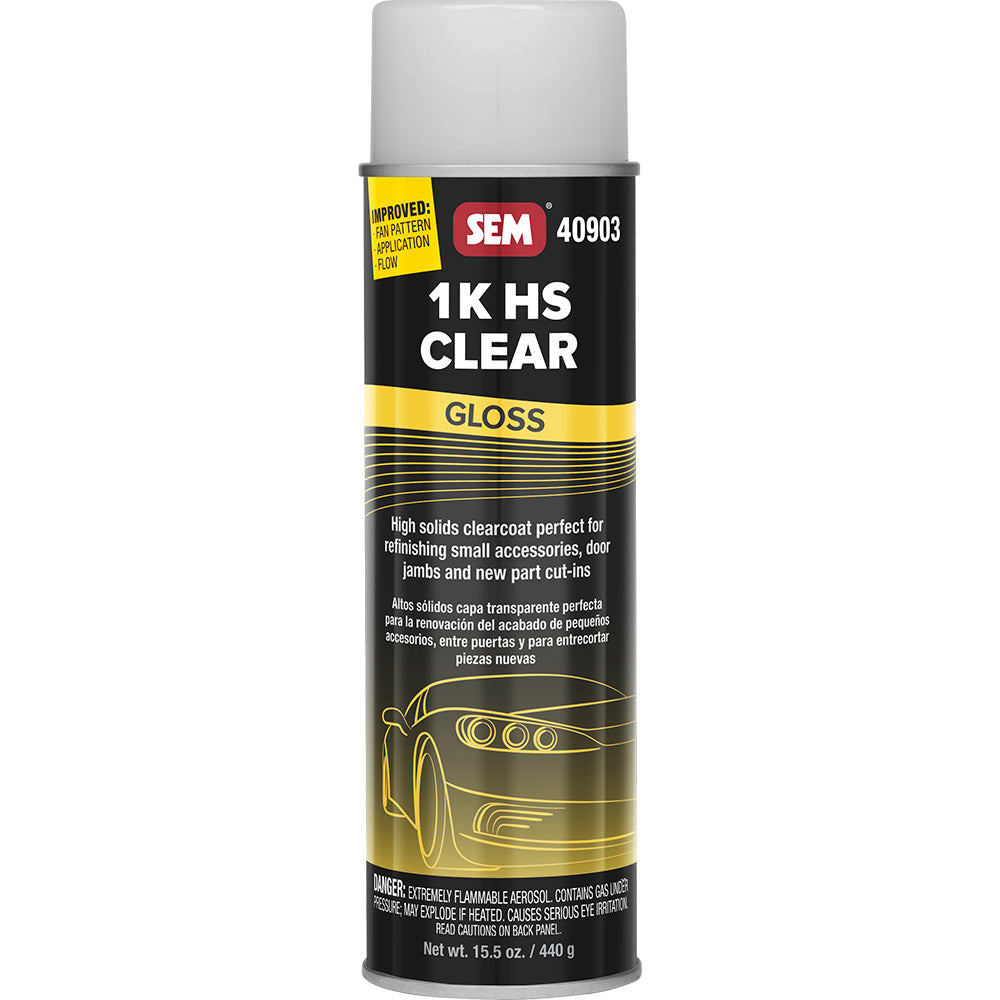 SEM 1K HS Clear - 20oz Aerosol Can - Gloss Finish [40903] SEM