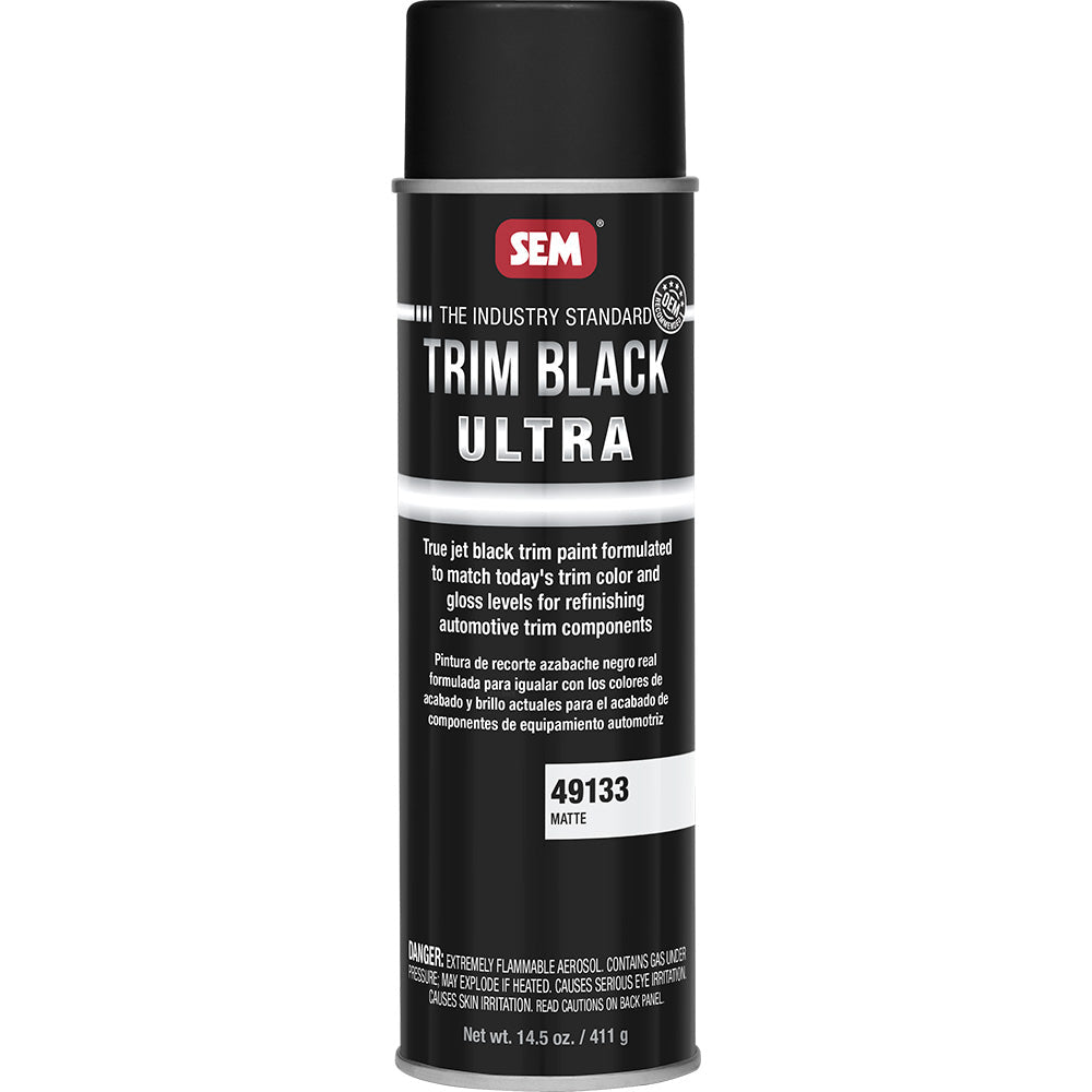 SEM Trim Black Ultra - 20oz Aerosol Can - Matte Finish [49133] SEM
