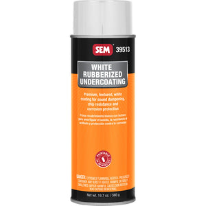 SEM Rubberized Undercoating - 24oz Aerosol Can - White [39513] SEM