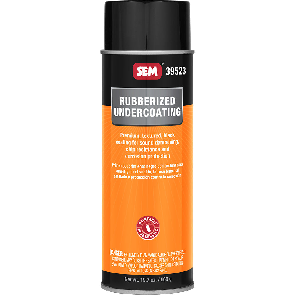 SEM Rubberized Undercoating - 24oz Aerosol Can - Black [39523] SEM