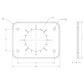 TACO Grand Slam 300 Universal Backing Plate f/GS-300  GS-390 - Pair [BP-0300BSY-1] TACO Marine