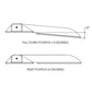 TACO Command Ratchet Hinge - 18-1/2" - 316 Stainless Steel Polished w/Hard Stop [H25-0048] TACO Marine