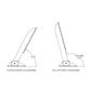 TACO Command Ratchet Hinge - 18-1/2" - 316 Stainless Steel Polished w/Hard Stop [H25-0048] TACO Marine