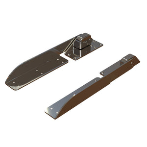 TACO Command Ratchet Hinge - 18-1/2" - 316 Stainless Steel Polished w/Hard Stop [H25-0048] TACO Marine