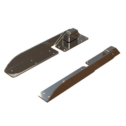 TACO Command Ratchet Hinge - 18-1/2" - 316 Stainless Steel Polished w/Hard Stop [H25-0048] TACO Marine