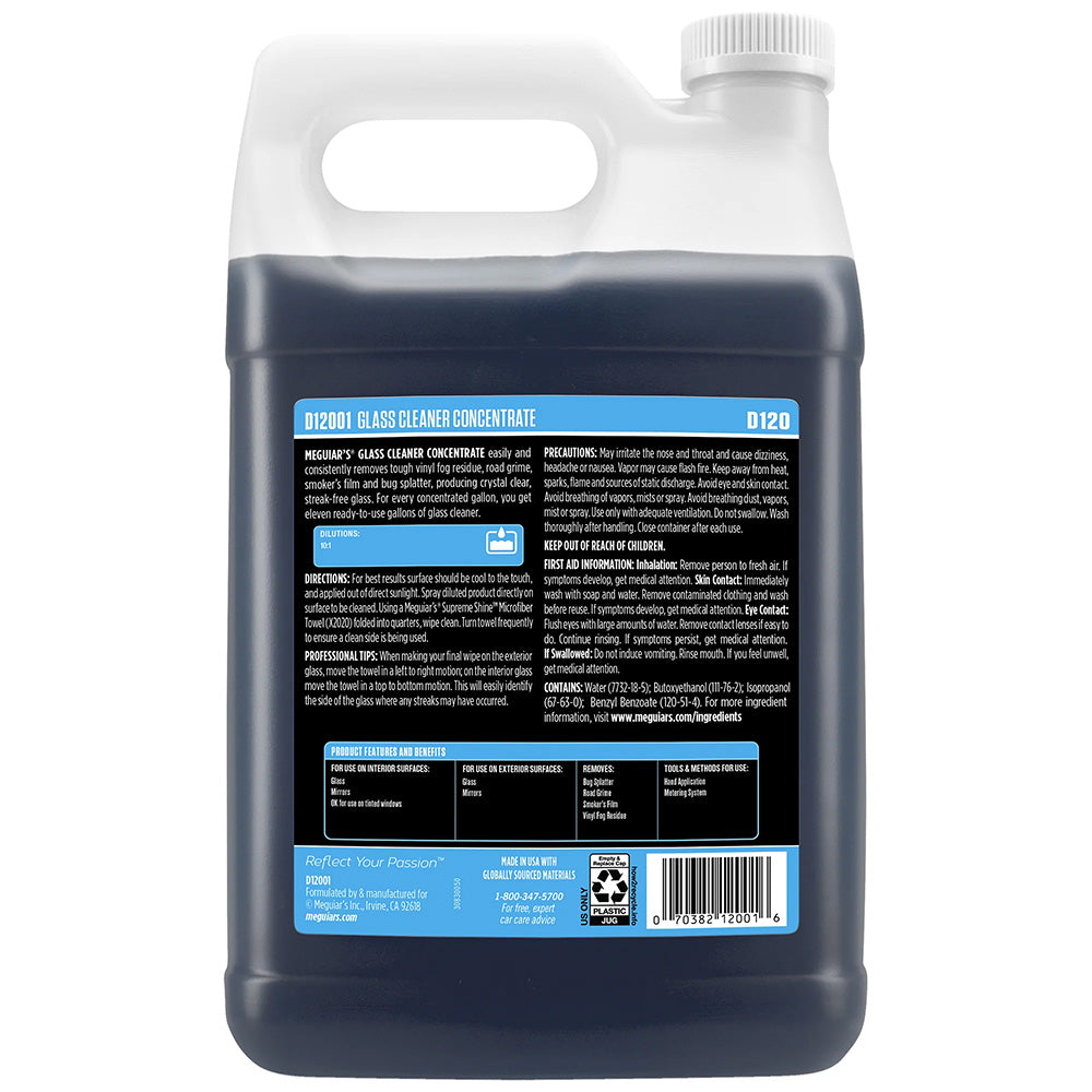 Meguiar's Glass Cleaner Concentrate - 1 Gallon [D12001] Meguiar's