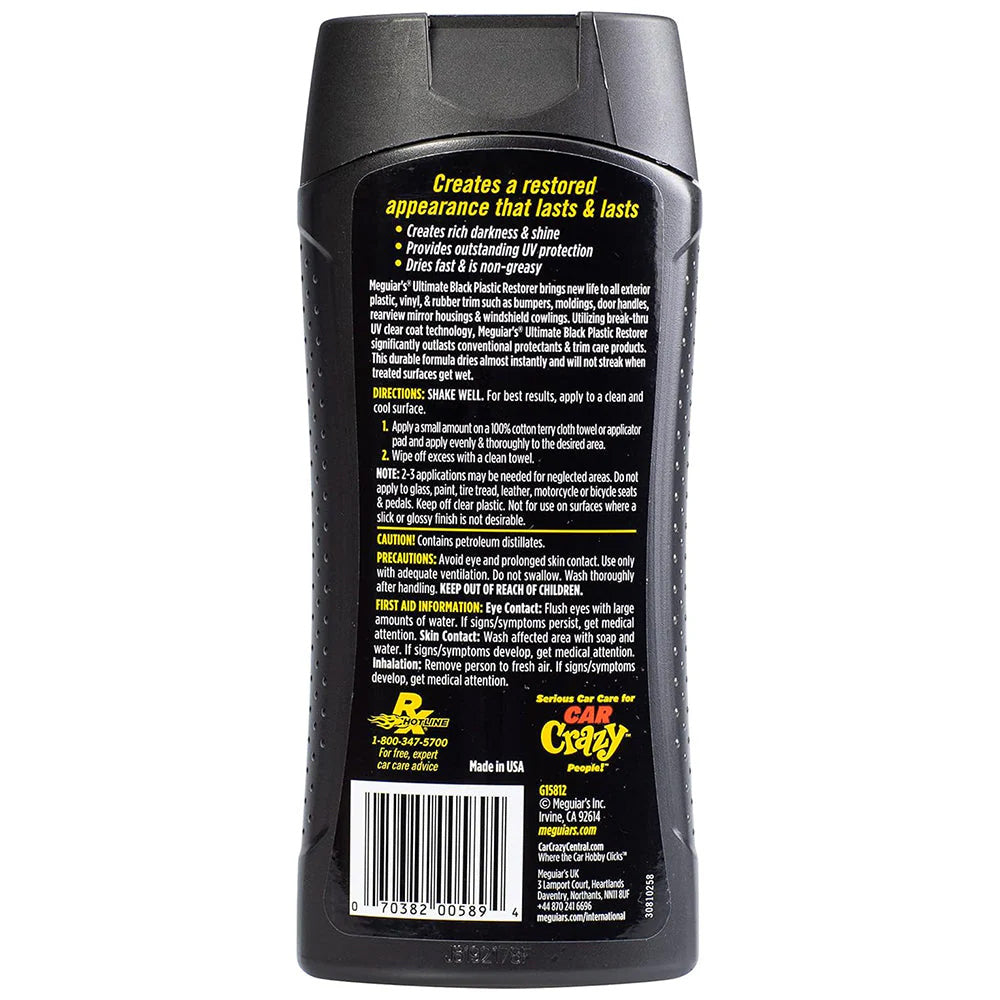 Meguiar's Ultimate Black Plastic Restorer - 12oz [G15812] Meguiar's