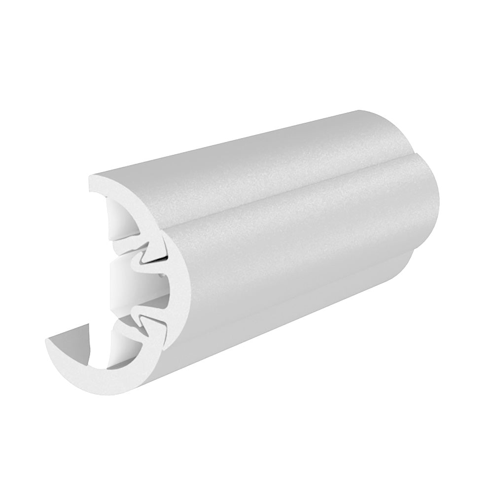 TACO SuproFlex Rub Rail Kit w/Flex Vinyl Overlay Insert - 1-5/8"H x 7/8"W x 60'L - White w/White Insert [V11-9991WWK60-2] TACO Marine