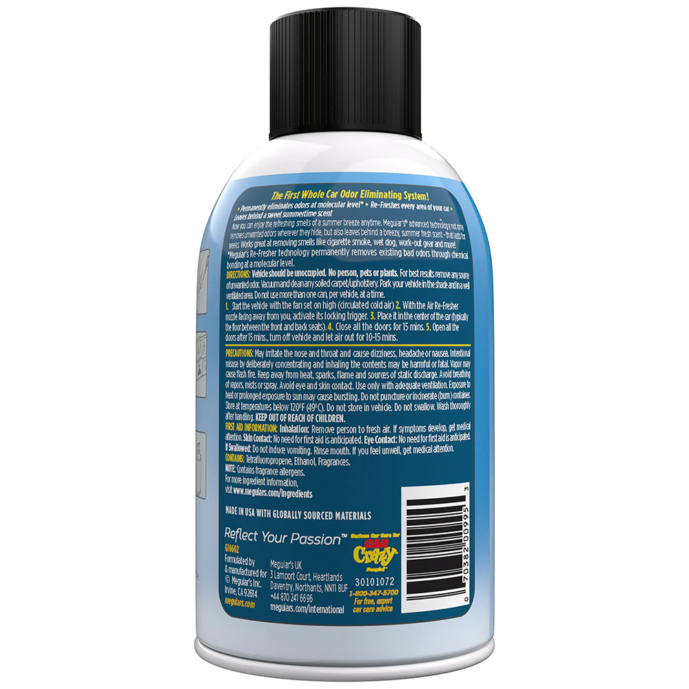 Meguiar's Whole Car Air Refresher Odor Eliminator - Summer Breeze Scent [G16602] Meguiar's