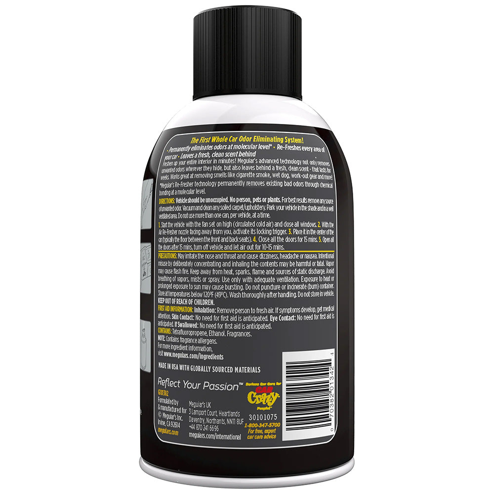 Meguiar's Whole Car Air Refresher Odor Eliminator - Black Chrome Scent [G181302] Meguiar's