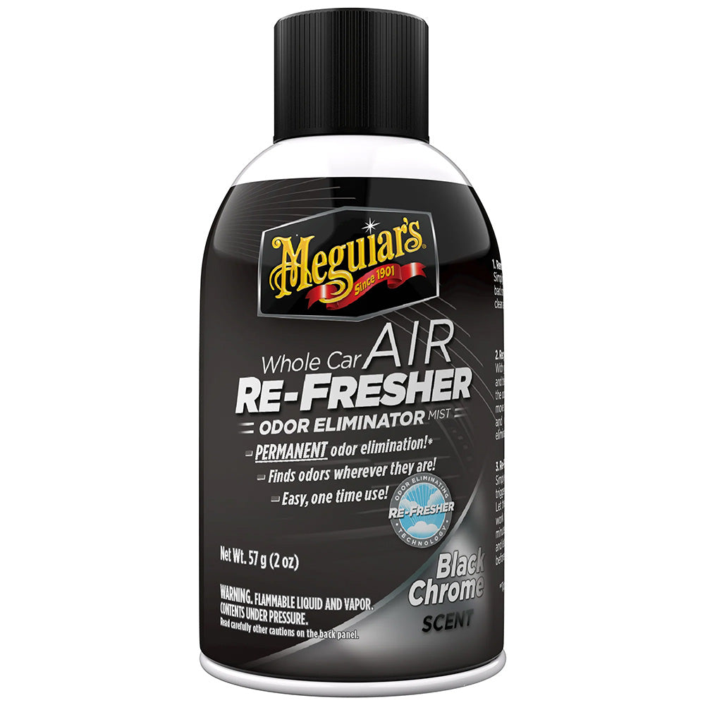 Meguiar's Whole Car Air Refresher Odor Eliminator - Black Chrome Scent [G181302] Meguiar's