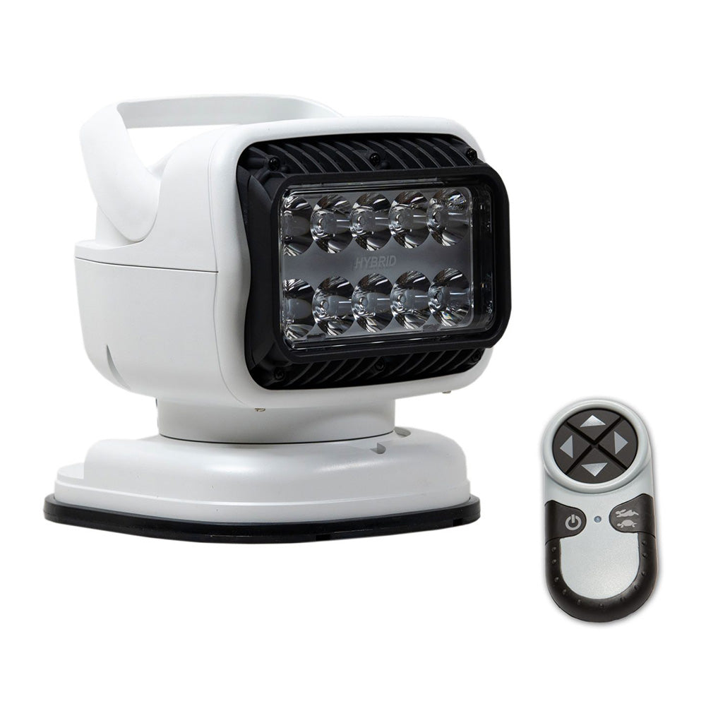 Golight GT Series LED Hybrid Portable Light w/Permanent Shoe Mount Handheld Wireless Remote - 12V - White [79008GT] Golight