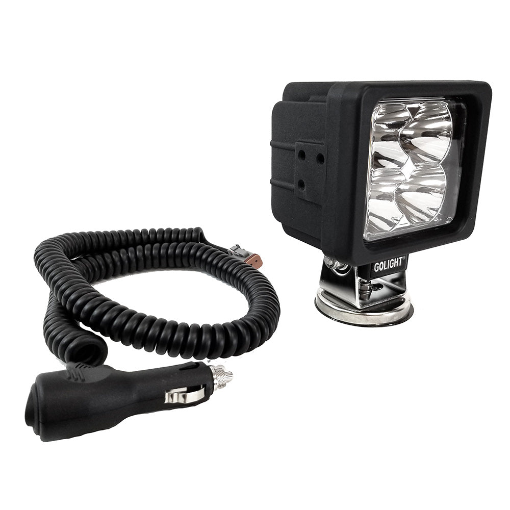 Golight GXL LED Work Light Series Portable Spot Light Magnetic Mount w/No Remote - 12V - Black [40245] Golight