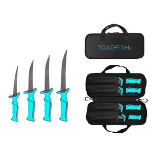 Toadfish Fixed Filet Knife Set - 4 Knives - 5, 6, 7  8 Fixed Knives [1175] Toadfish