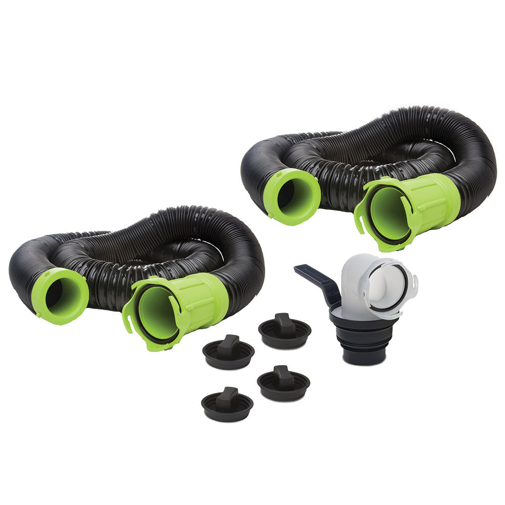 Thetford Titan Premium 20' Sewer Hose Kit w/Universal Bayonet Connection  5-in-1 Sewer Adapter w/Handle [17902] Thetford Marine