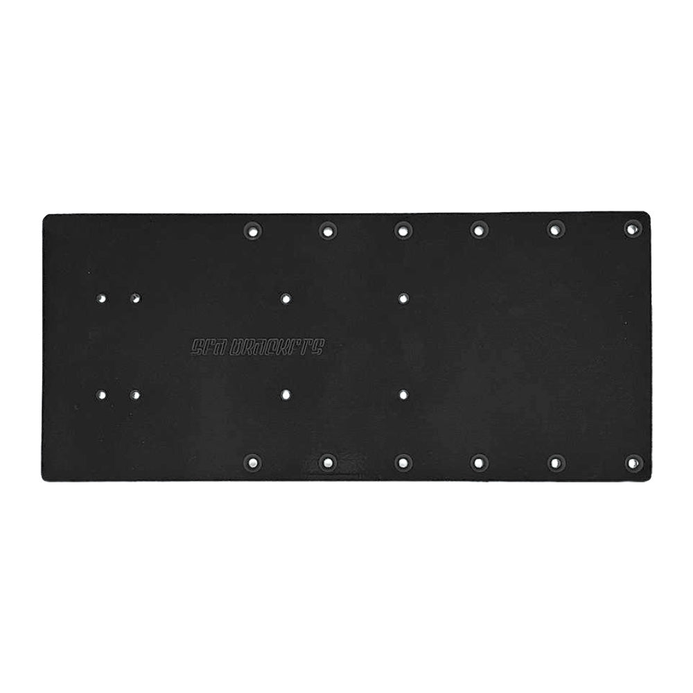 Sea Brackets 18" Straight Trolling Motor Plate - Black [SEA2324-BLK] Sea Brackets