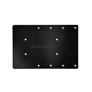 Sea Brackets 12" Straight Trolling Motor Plate f/Garmin Force Kraken - Black [SEA2313-BLK] Sea Brackets
