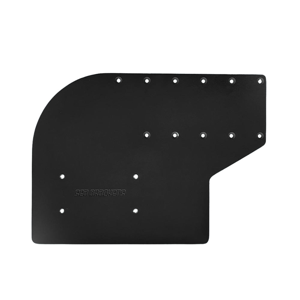 Sea Brackets Small Offset Trolling Motor Plate f/Garmin Kraken - Black [SEA2311-BLK] Sea Brackets