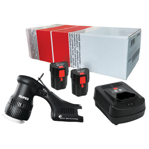 RUPES Bigfoot HLR75 Mini iBrid Polisher 1-Charger 2-Battery Pack [HLR75/STB] RUPES