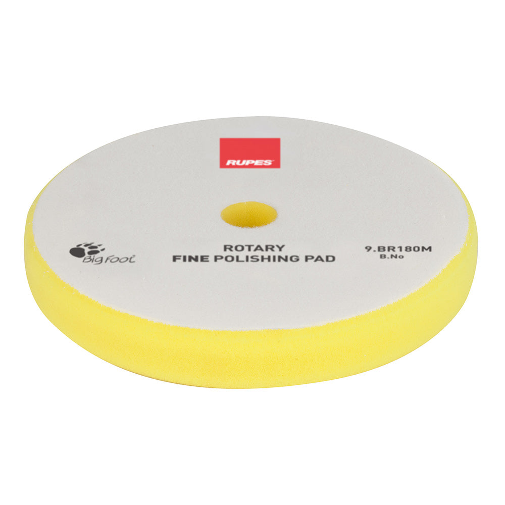 RUPES Rotary Fine Polishing Foam Pad 155/160mm - Yellow [9.BR180M] RUPES