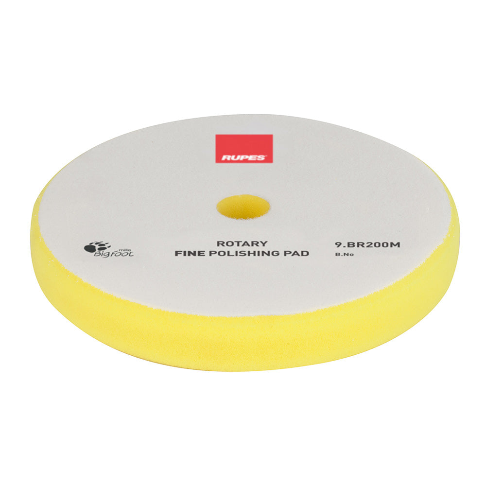 RUPES Rotary Fine Polishing Foam Pad 175/180mm - Yellow [9.BR200M] RUPES