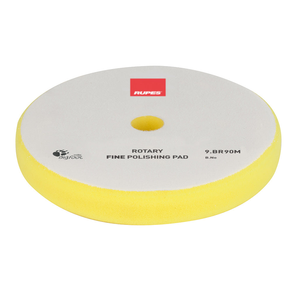 RUPES Rotary Fine Polishing Foam Pad 75/90mm - Yellow [9.BR90M] RUPES