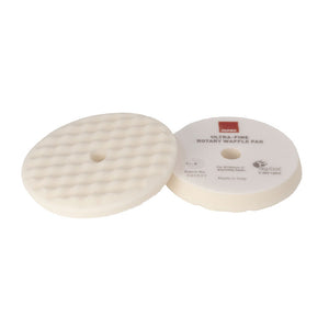 RUPES Velcro Waffle Ultra-Fine Polishing Foam Pad f/Rotary Polishers 90mm - White [9.WF90S] RUPES