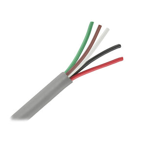 Pacer Unshielded 5 Conductor Cable - 25' - 18/5 AWG - Green, Brown, White, Black,  Red [M18/5-25] Pacer Group