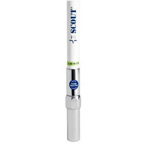 Scout 8' QuickFit White VHF Antenna w/5M Cable + FME Quick 6 Foam Filled 6db Solid Brass  Copper Element [PF AN NVHF00040T] Scout