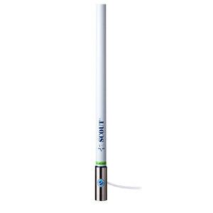 Scout 8' White VHF Antenna 6dB Heavy Stainless Steel Ferrule w/6M RG-8x Includes PL-259 Heavy Duty Offshore Antenna KS-43 [PF AN NVHF00020T] Scout