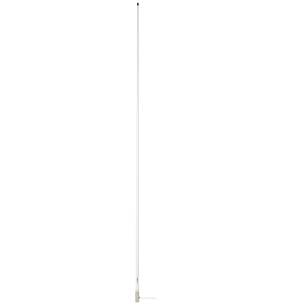 Scout 8' White VHF Antenna 6dB Heavy Stainless Steel Ferrule w/6M RG-8x Includes PL-259 Heavy Duty Offshore Antenna KS-43 [PF AN NVHF00020T] Scout