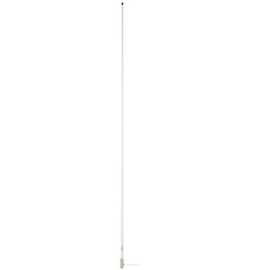 Scout 8' White VHF Antenna 6dB Heavy Stainless Steel Ferrule w/6M RG-8x Includes PL-259 Heavy Duty Offshore Antenna KS-43 [PF AN NVHF00020T] Scout