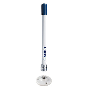 Scout 9" Stubby White VHF Antenna w/Quick Mount Includes 5M RG-58, Mount  Integrated Connector KS-10 [PF AN NVHF00025] Scout