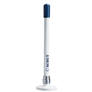 Scout 9" Stubby White VHF Antenna w/Quick Mount Includes 5M RG-58, Mount  Integrated Connector KS-10 [PF AN NVHF00025] Scout