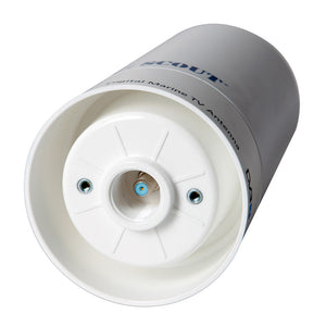 Scout Wave 4" White TV Antenna Omnidirectional 25dB Gain w/10M, 75 ohms, Cable [PF AN NTV002] Scout