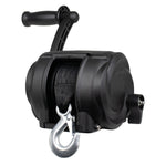 Powerwinch Premier Series Winch 2000lb, 8", Crank Arm - Carbon Black [21300-W-2000-8-B-R] Powerwinch